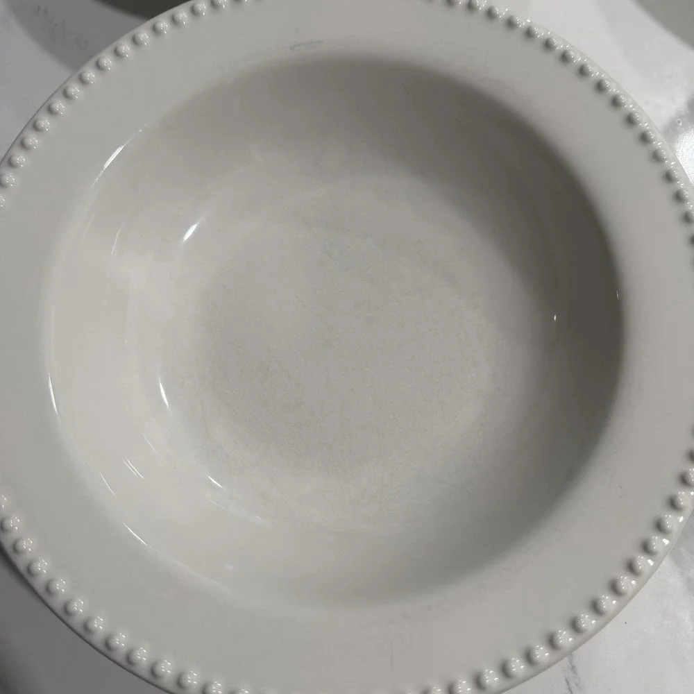 Pottery Barn Emma Beaded Rimmed 9.75